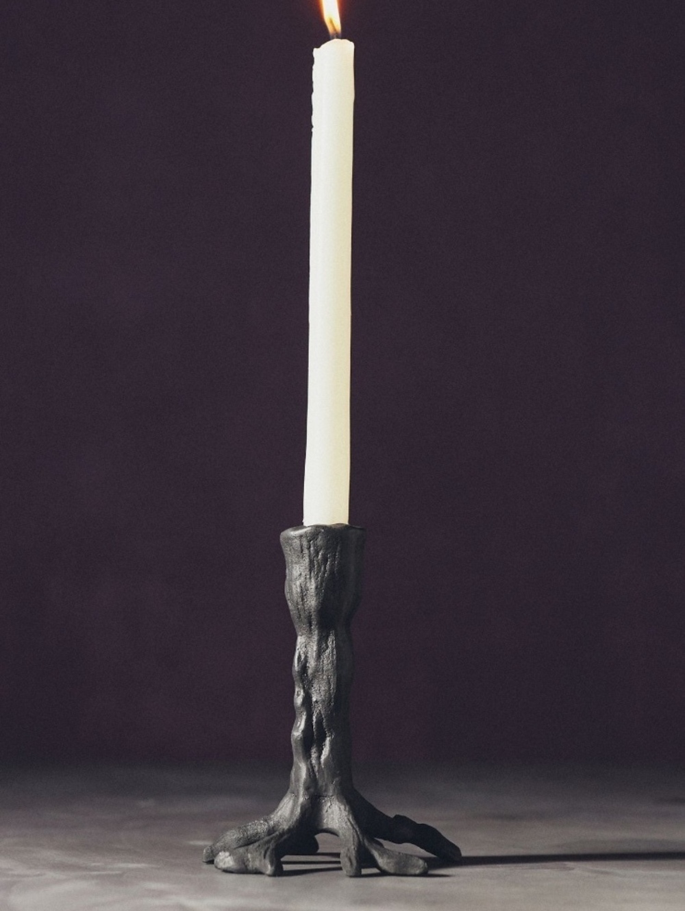 Anthropologie Tree Trunk Candle Holder